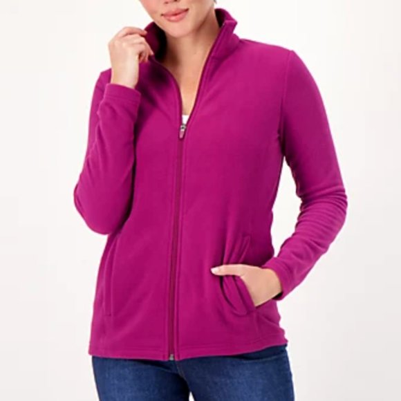 Faconnable Sweater Zipped Cardigan Jacket Deep Pink SZ SMALL NEW! - Picture 1 of 16